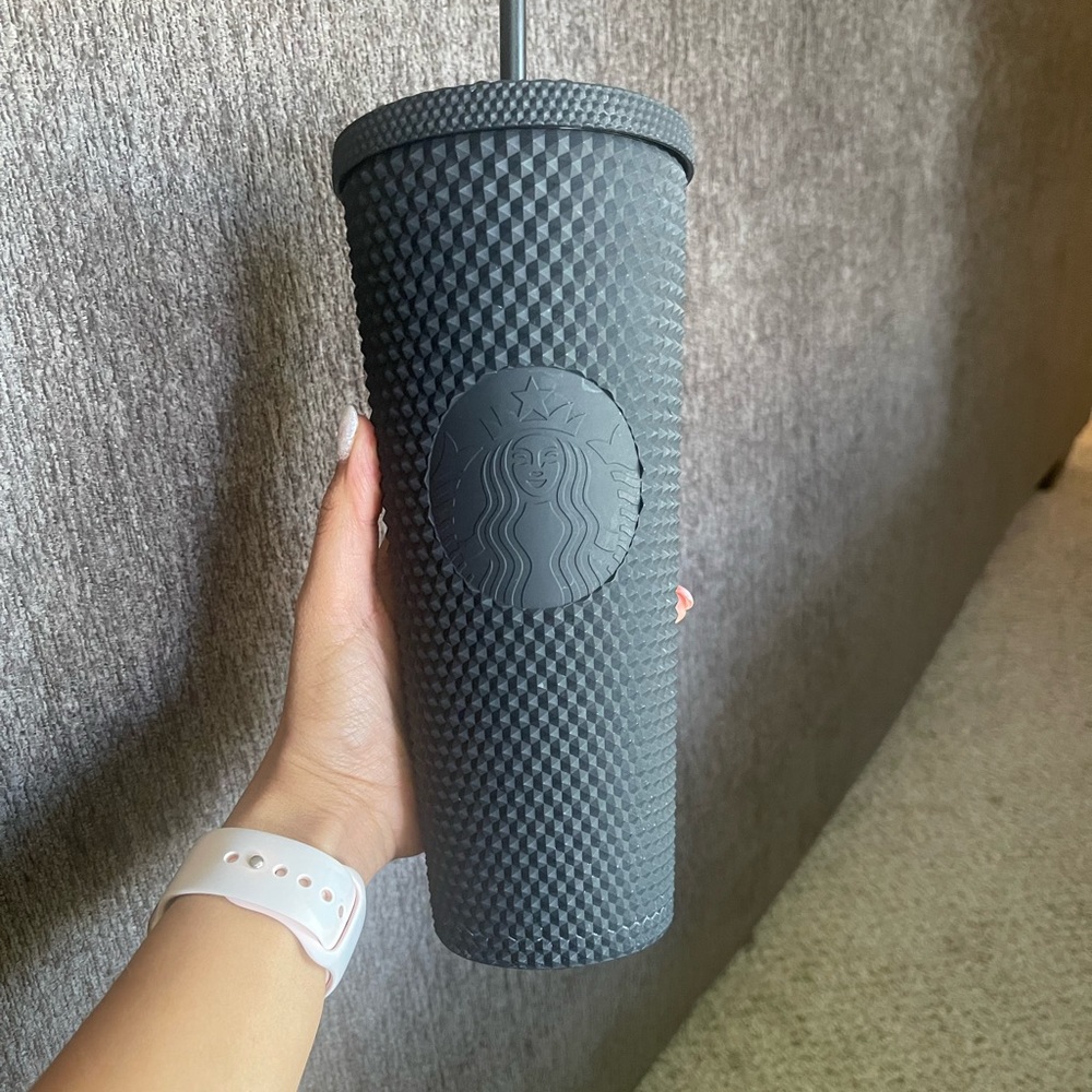 24oz black matte studded Starbucks Tumbler
